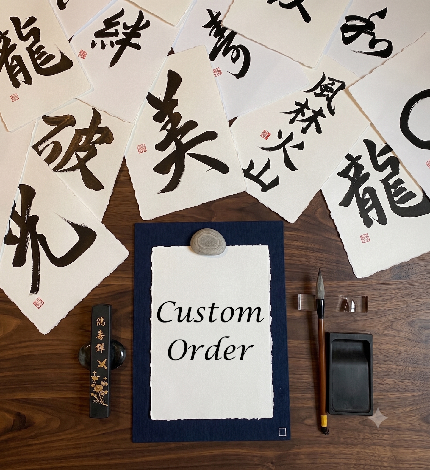 Custom Shodo Artwork – Traditional Washi