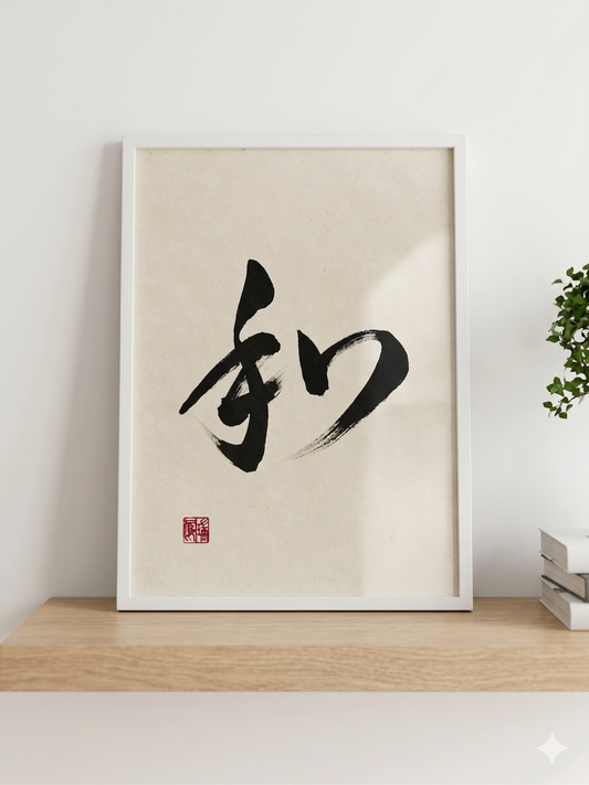 Original Calligraphy: Wa 和 (Harmony)