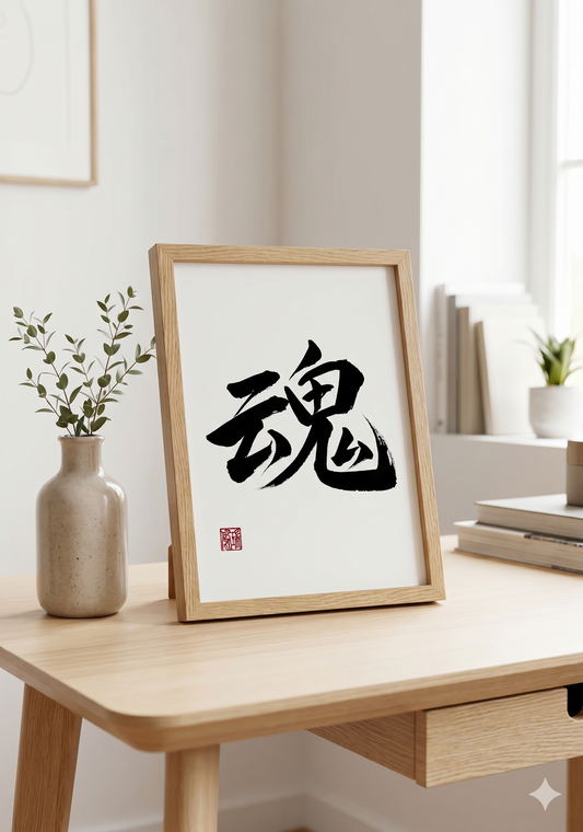 Original Calligraphy: Tamashii 魂 (Soul)