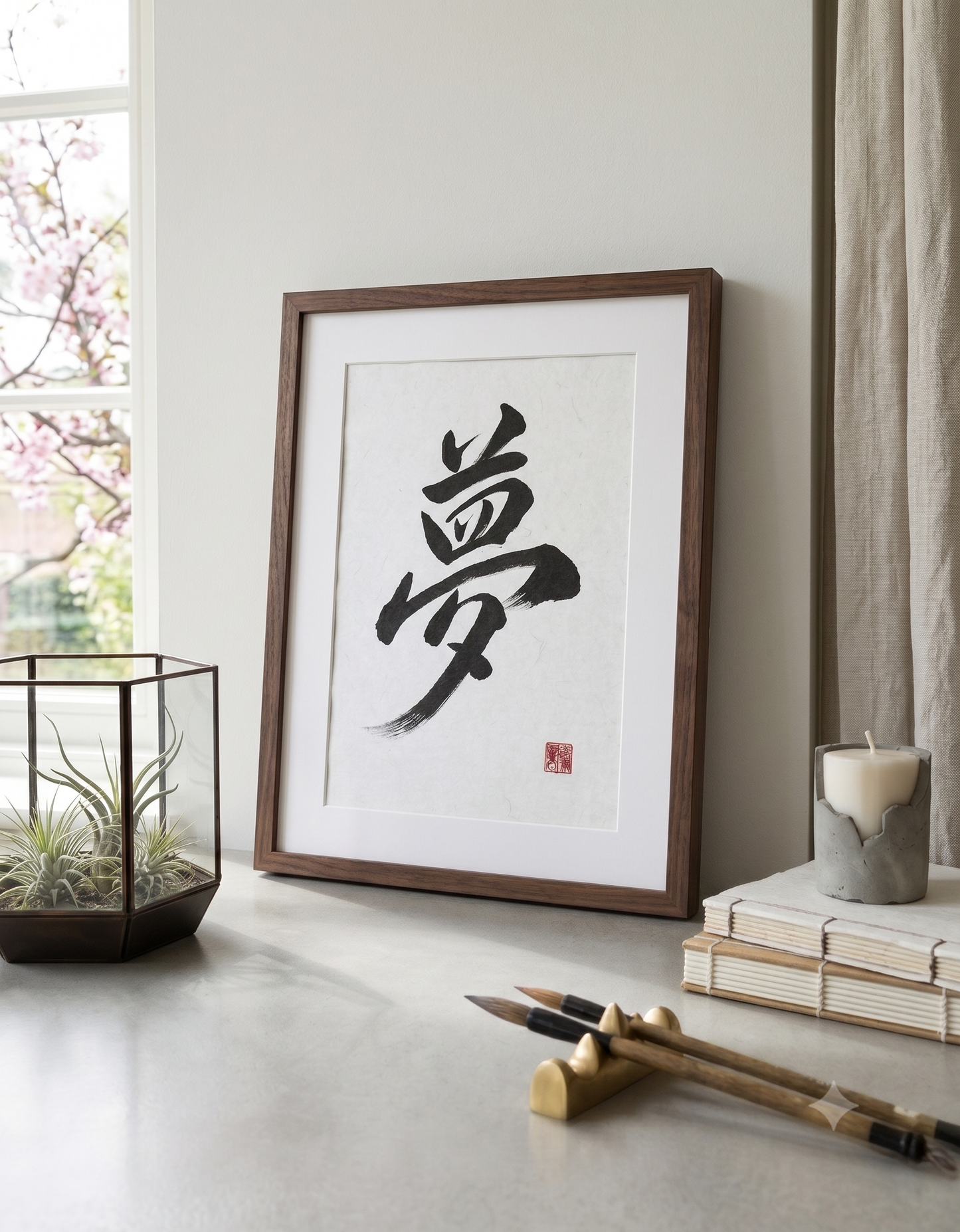 Original Calligraphy: Yume 夢 (Dream)