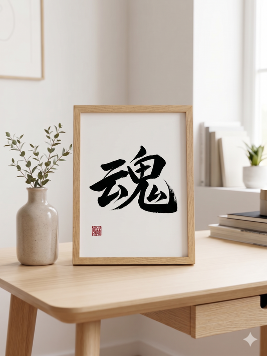 Original Calligraphy: Tamashii 魂 (Soul)
