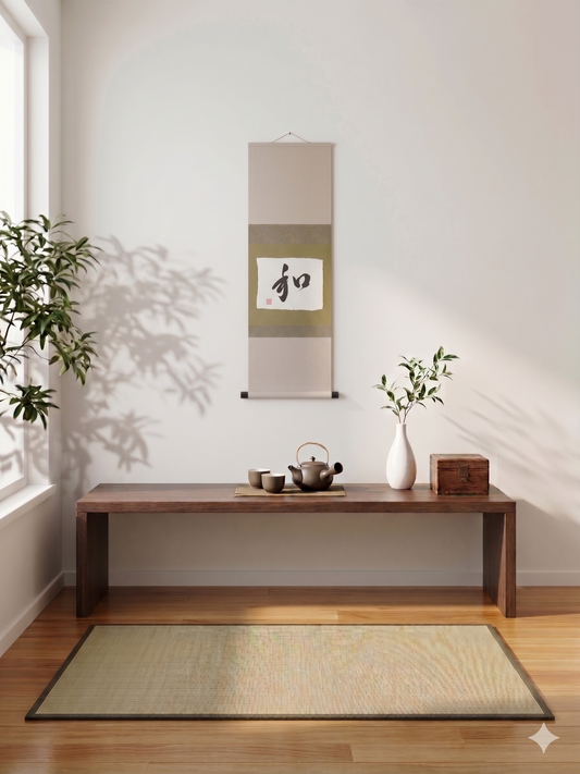 Original Calligraphy: Wa 和 (Harmony) – Hanging Scroll